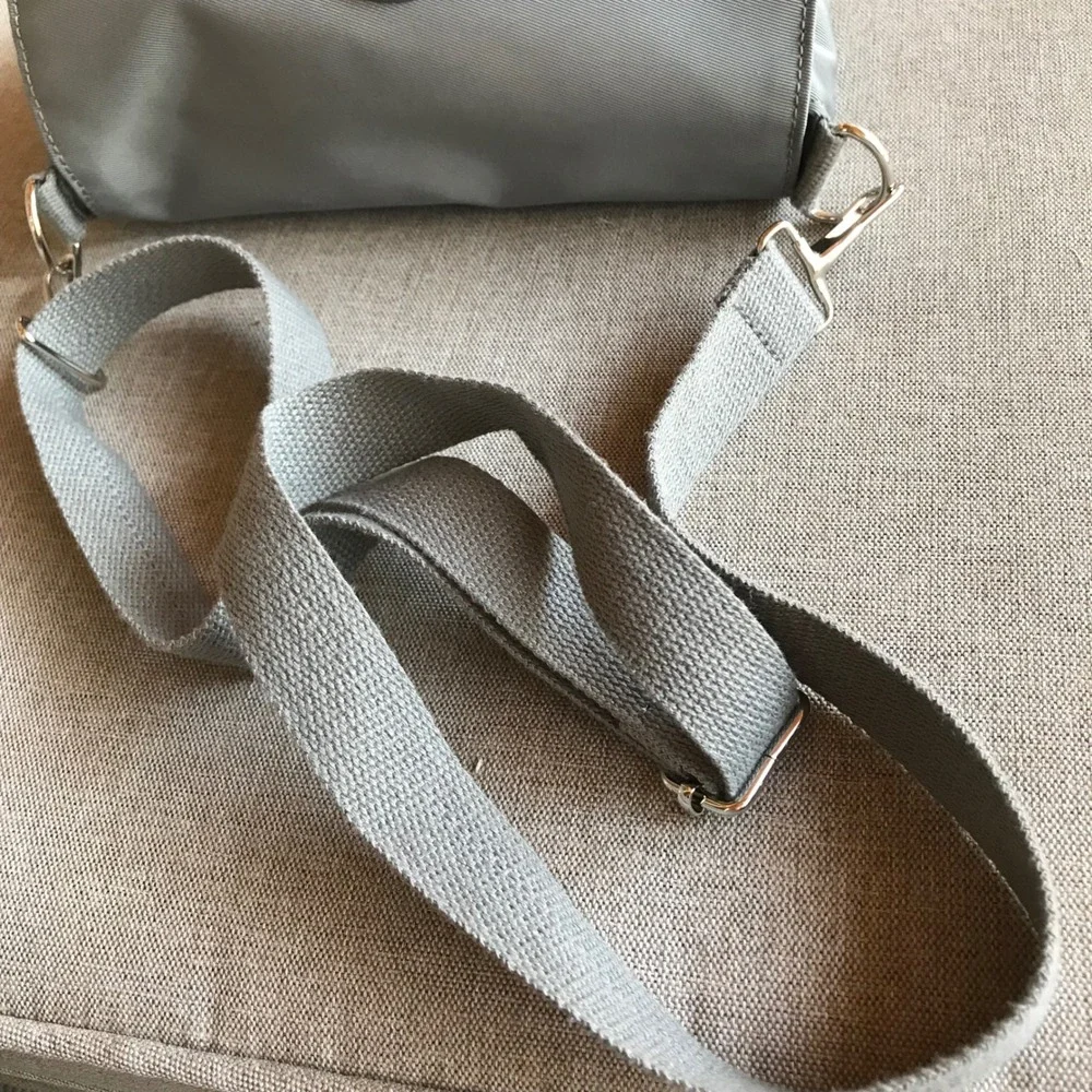 Kipling Grey Nylon Flap Crossbody Bag Small Messenger Shoulder‎ Bag